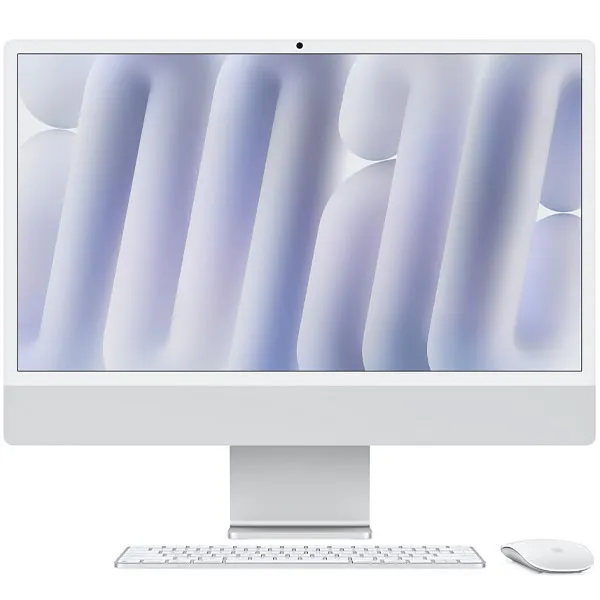 Foto do Produto iMac Apple A3247 MWUC3LL (2024) de 24" M4 16GB RAM/256GB SSD - Prata