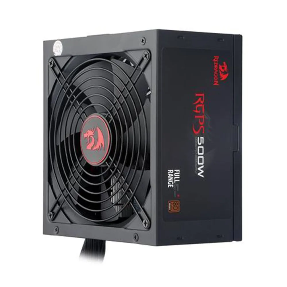 Foto do Produto REDRAGON FUENTE GC-PS001 500W 80 PLUS BRONZE ATX FULL RANGE