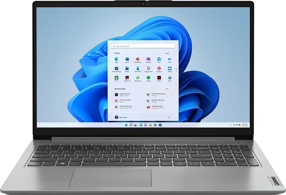 Foto do Produto Notebook Lenovo IdeaPad 1 15IAU7 82QD00DHUS 15.6" Touch Intel Core i3-1215U 8/256GB W11H - Cloud Grey