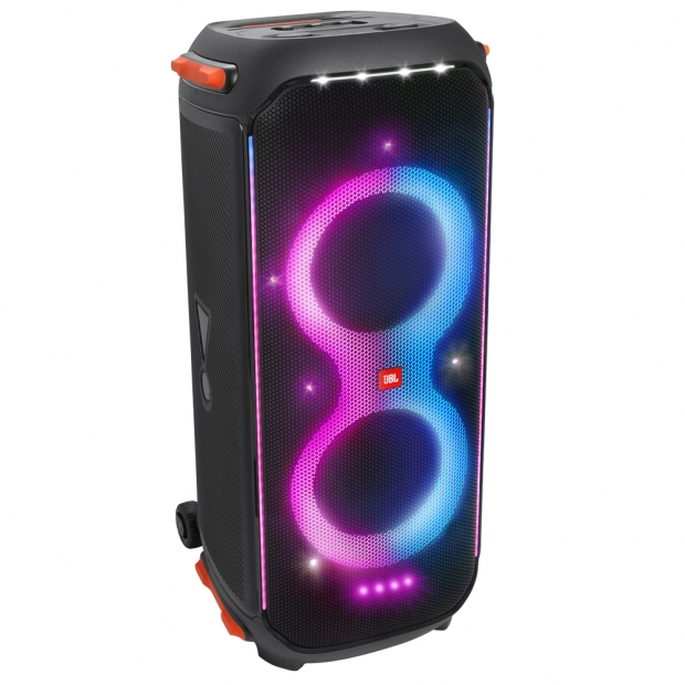 Foto do Produto Caixa de Som JBL PartyBox 710, 800 Watts, LED, Wireless Stereo, Bluetooth, Preto BIVOLT