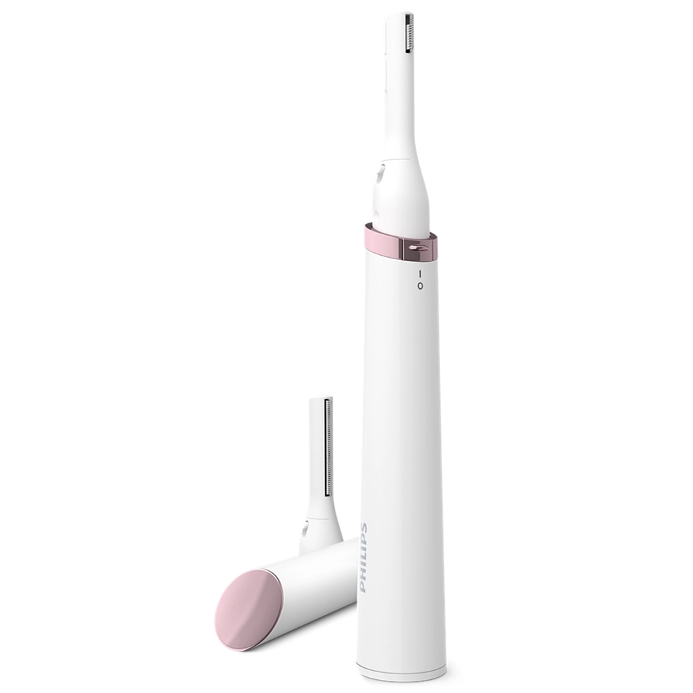 Foto do Produto Depilador Nasal Elétrico Philips HP6389 - Facial/Corporal - Pilha AAA - Branco e Rosa