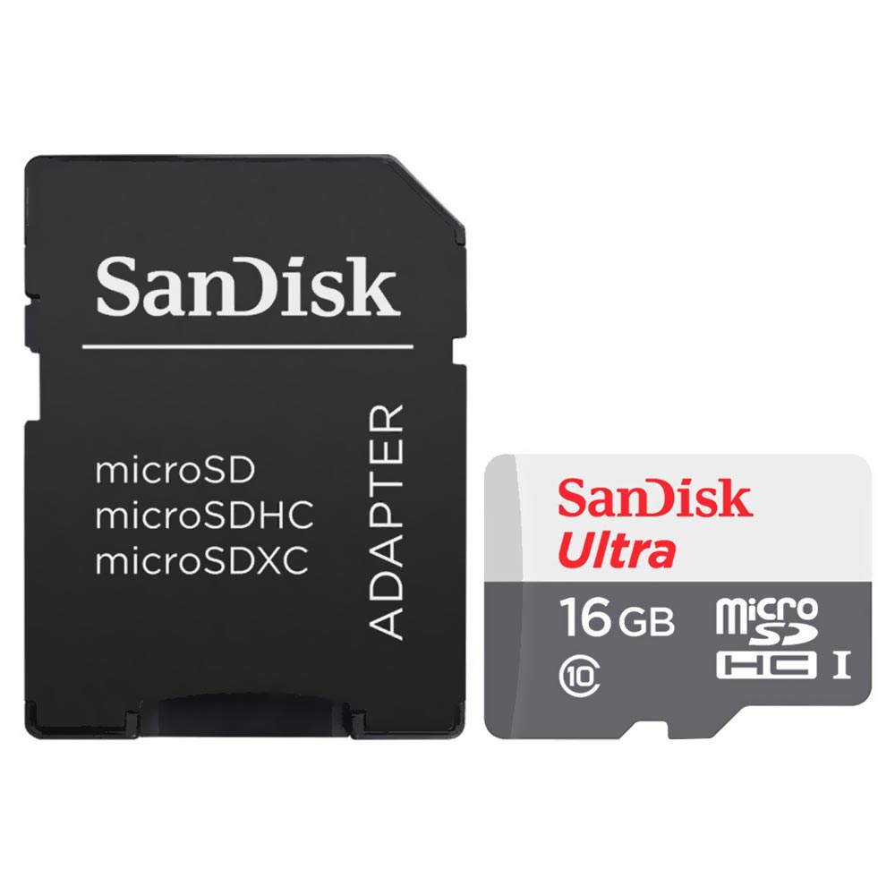 Foto do Produto Cartao de Memoria Micro SD SanDisk Ultra 16GB Classe 10