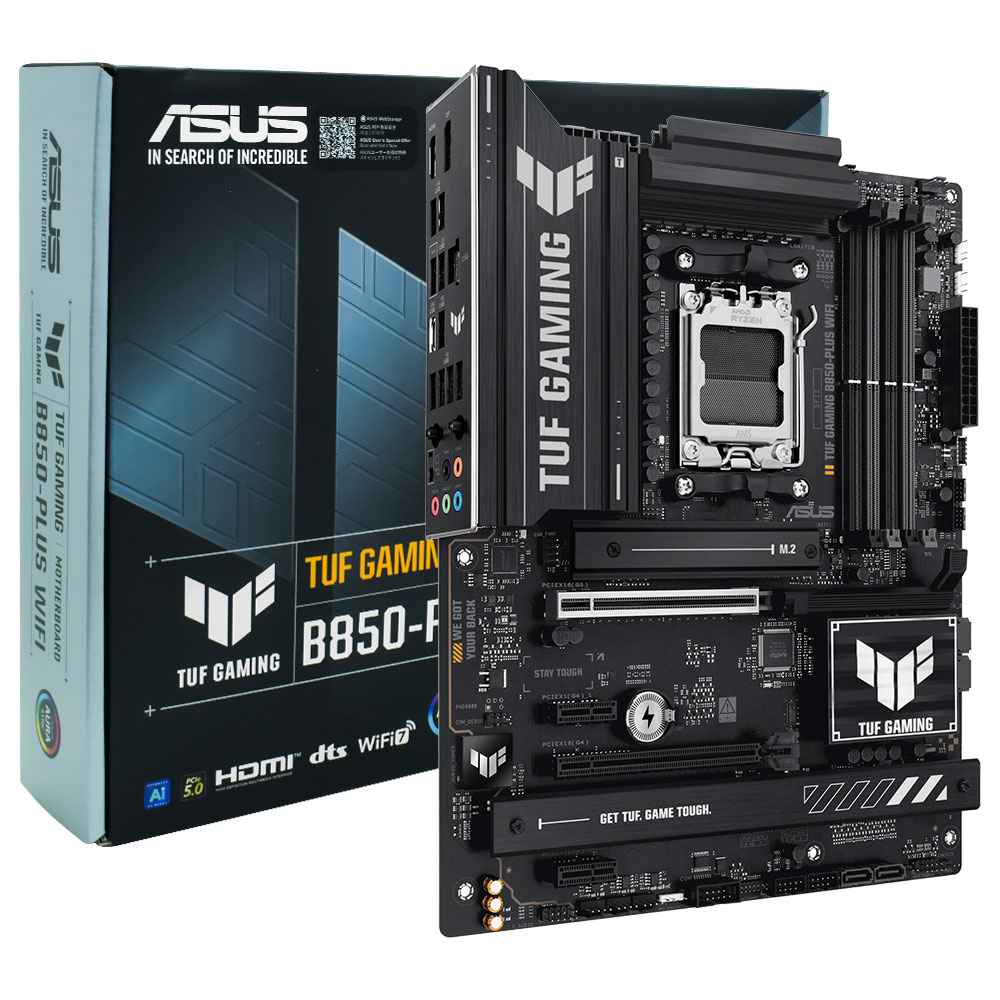 Foto do Produto Placa Mae ASUS TUF Gaming B850-PLUS Wi-Fi Socket AM5 / DDR5