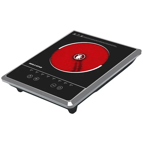 Foto do Produto Fogareiro Infravermelho MegaStar ER60B 2.000 watts 220 - 240 V ~ 50/60 Hz - Preto/Prata