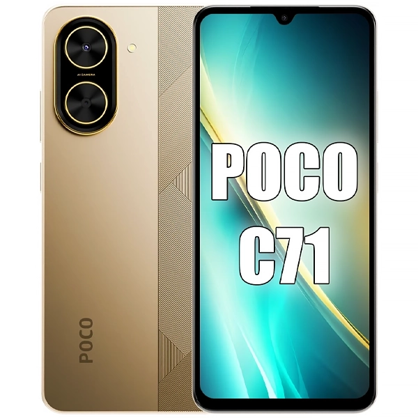 Foto do Produto Celular Xiaomi POCO C71 Dual SIM de 64GB/3GB RAM de 6.88" 32MP/8MP - Dourado (Global)