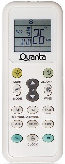 Foto do Produto Controle Universal De Ar Quanta QTEAC3010 - Branco