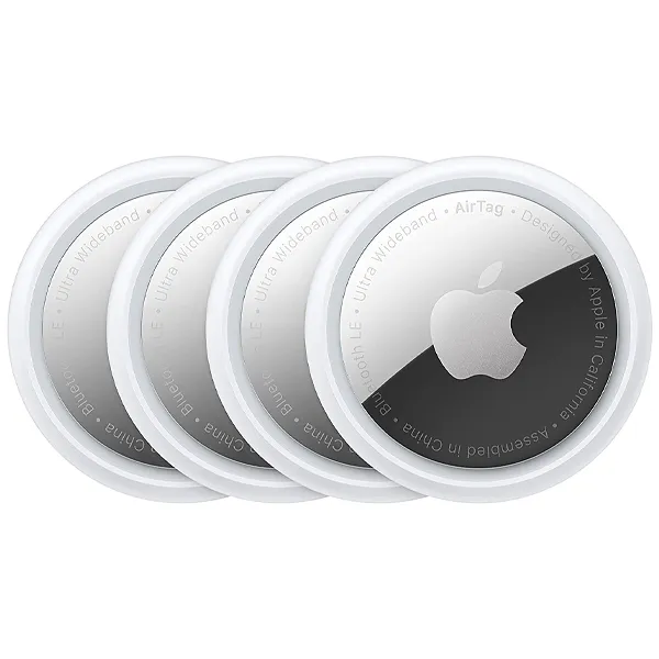 Foto do Produto Localizador Apple AirTag A2187 MX542LL com Bluetooth - Prata/Branco (4 UNIDADES)
