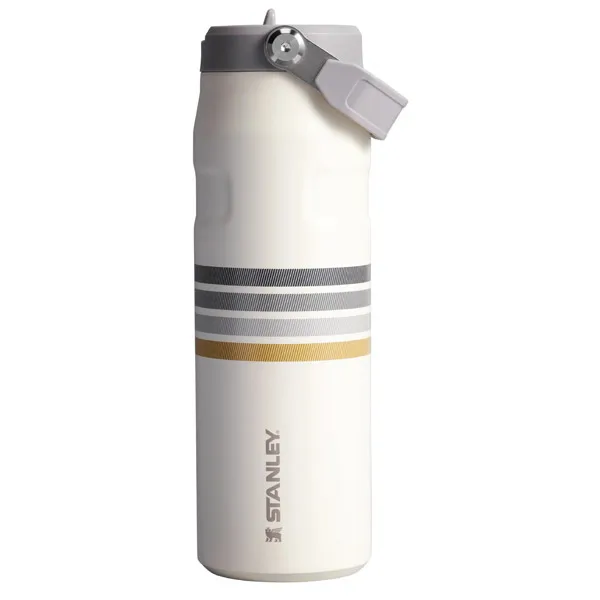 Foto do Produto Garrafa Térmica Stanley Aerolight Iceflow Bottle de 710 ml - Cream Ash Stripe