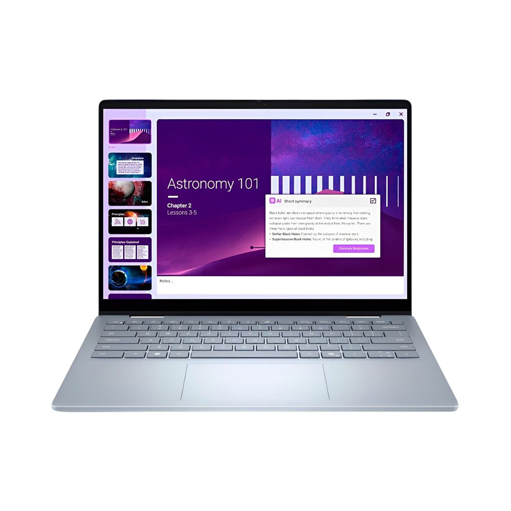 Foto do Produto NOTEBOOK TOUCH DELL INSPIRON LDB04250-7137 INTEL CORE ULTRA 7 256V 16GB LPDDR5X 1TB SSD 14" ICE BLUE