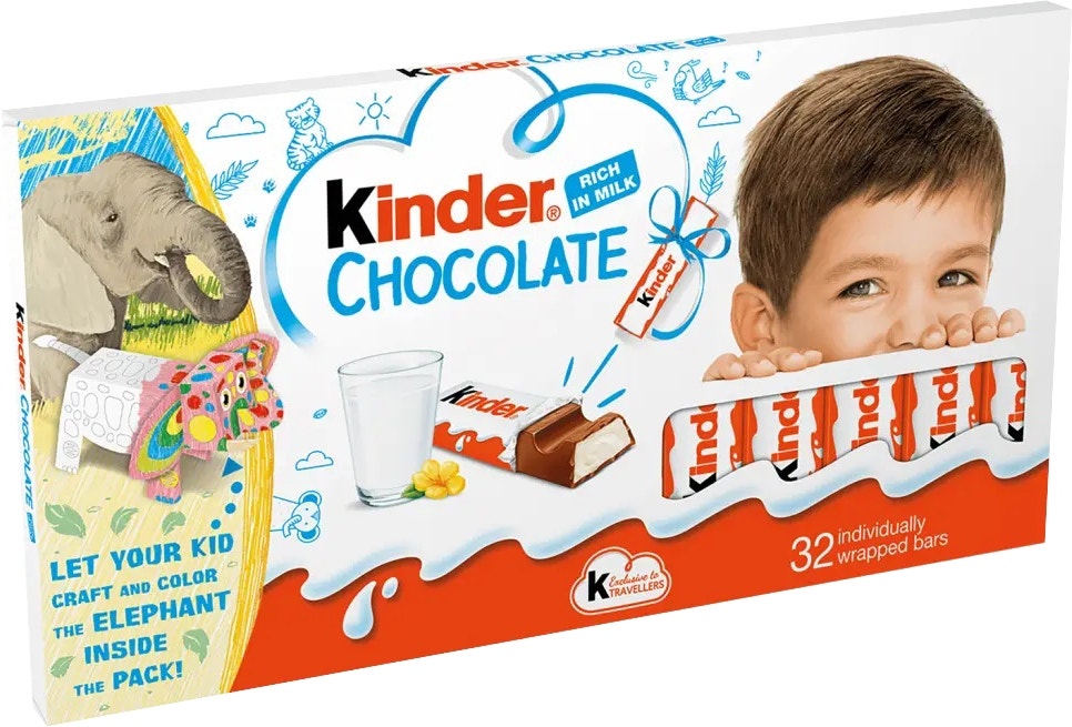 Foto do Produto Chocolate kinder Rich in Milk 32 Barras - 400g