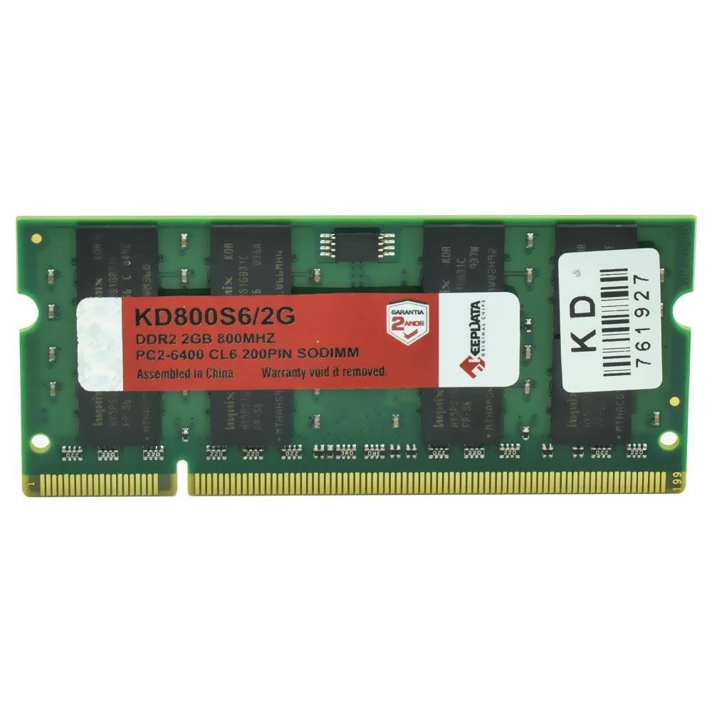 Foto do Produto Memoria RAM para Notebook Keepdata DDR2 2GB 800MHz - KD800S6/2G