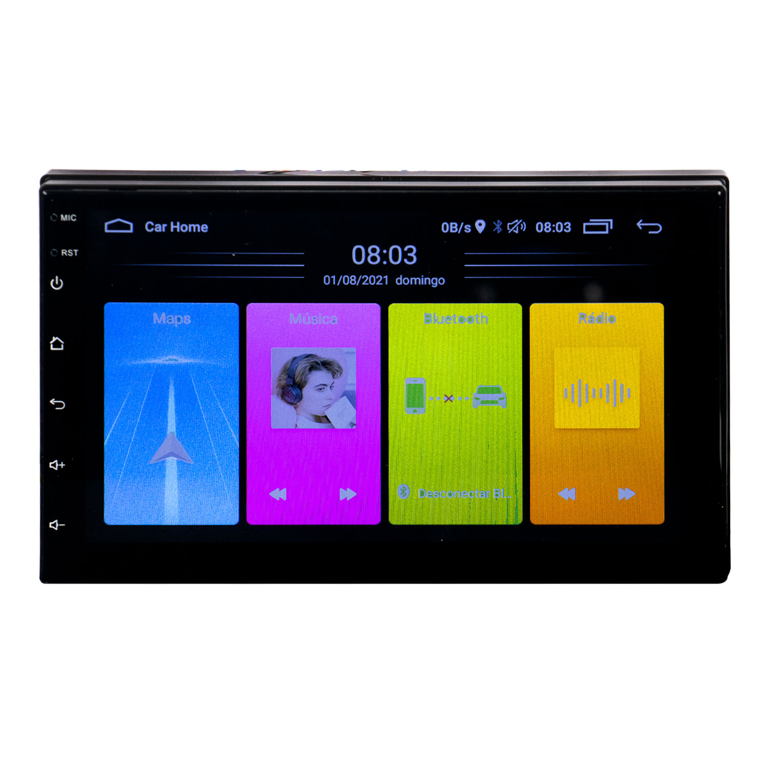 Foto do Produto Central Multimídia Roadstar RS-850 - 50W - USB - Bluetooth/Wi-Fi - FM - 7''
