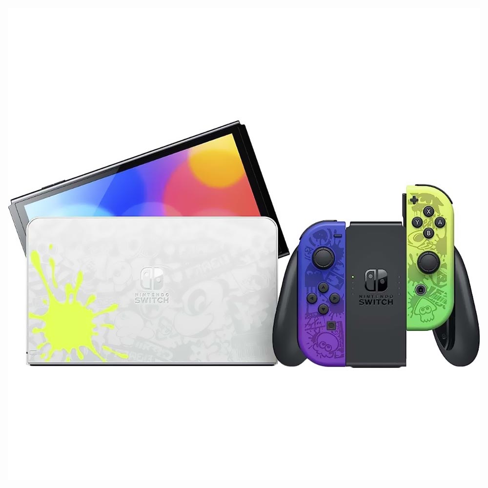 Foto do Produto Console Nintendo Switch 64GB Splatoon Edition 3 - Oled Azul / Verde Neon (HEG-S-KCAAA) (Japones)