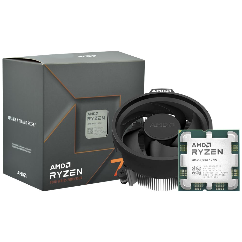 Foto do Produto Processador AMD Ryzen 7 7700 Socket AM5 / 3.8GHz / 40MB