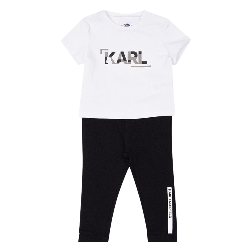 Foto do Produto CONJUNTO KARL LAGERFELD KIDS Z98130 NEGRO/BLANCO