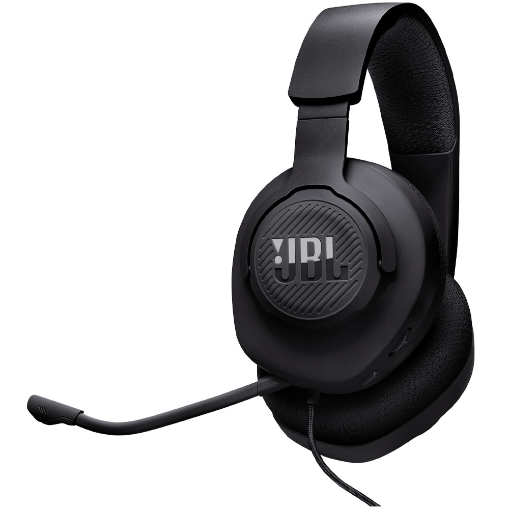Foto do Produto Headset JBL Quantum 100M2 Mini Jack 3.5 mm - Preto JBLQTUM100M2BLKAM