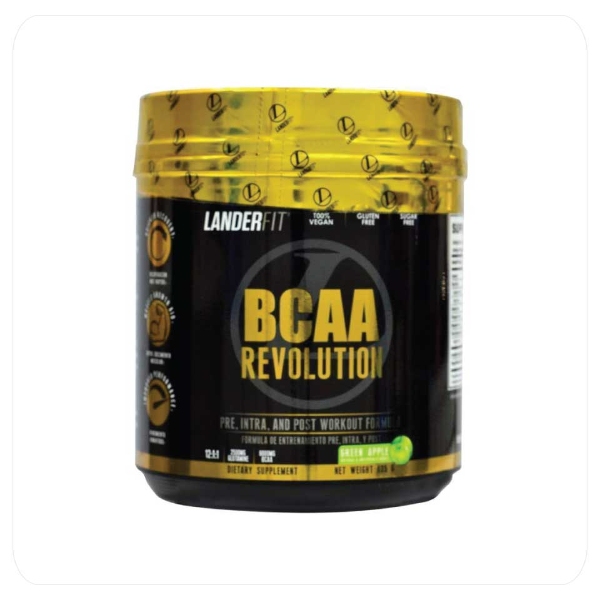 Foto do Produto LANDERFIT BCAA REVOLUTION 405GR SABOR GREEN APPLE