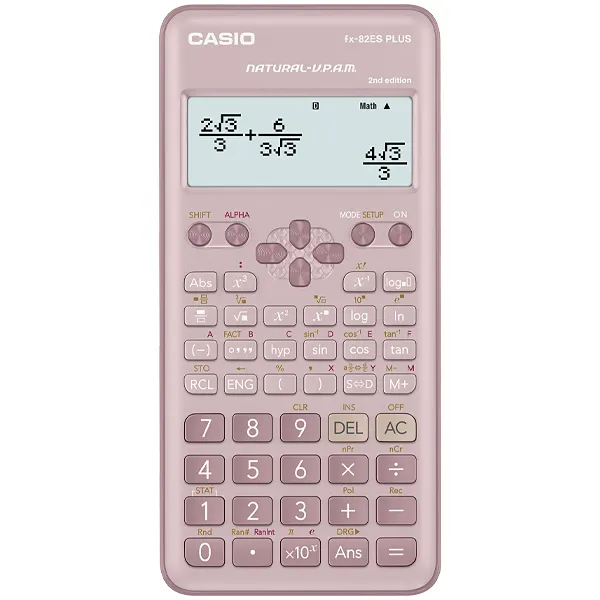 Foto do Produto Calculadora Científica Casio fx-82ES Plus 2nd Edition Espanhol com 252 Funções - Rosa