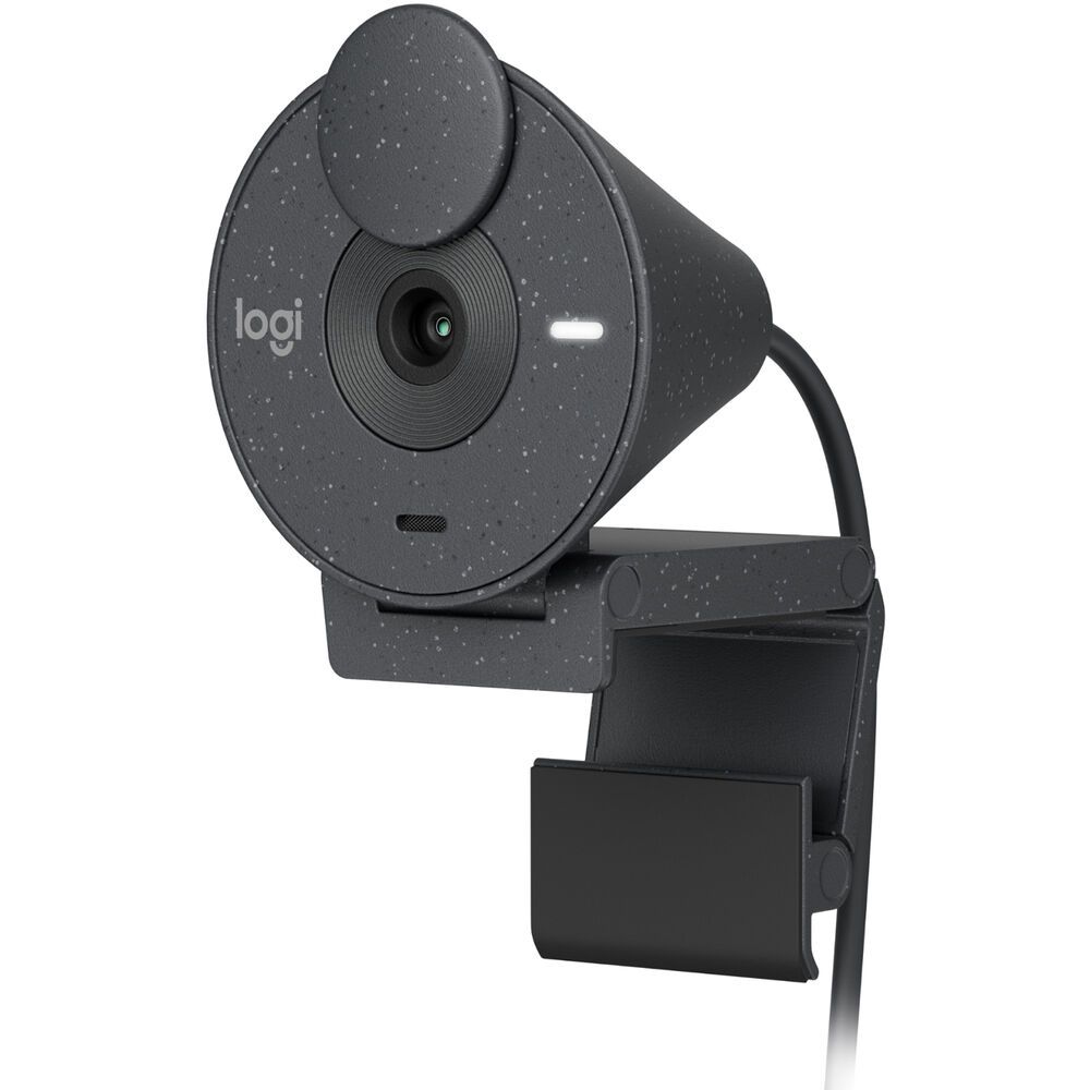 Foto do Produto Webcam Logitech Brio 300 960-001413 Full HD a 30Fps / FOV 70º / Microfone / USB-C - Graphite