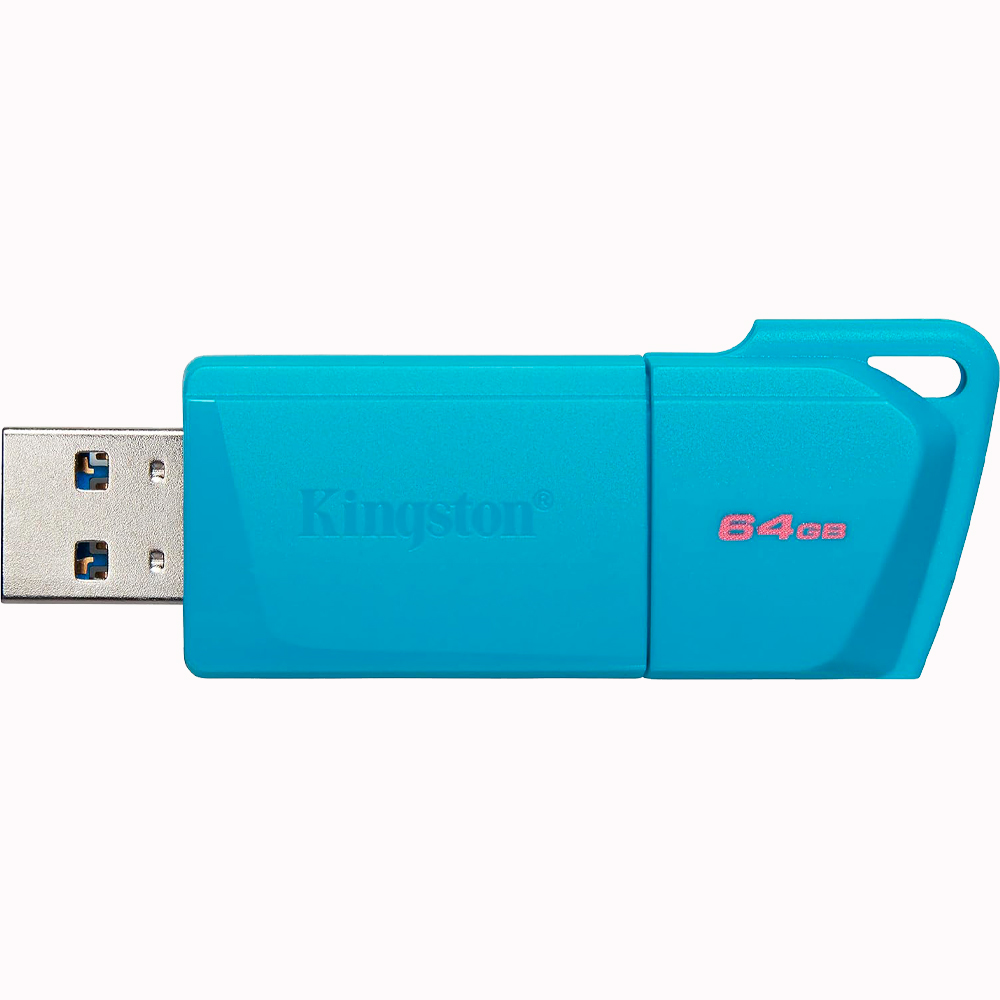 Foto do Produto Pendrive Kingston DataTraveler Exodia M 64GB USB 3.2 GEN 1 - Turquesa KC-U2L64-7LB