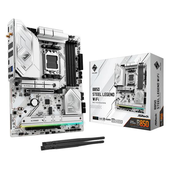 Foto do Produto Placa Mãe Asrock B850 Steel Legend Wi-Fi AMD Soquete AM5