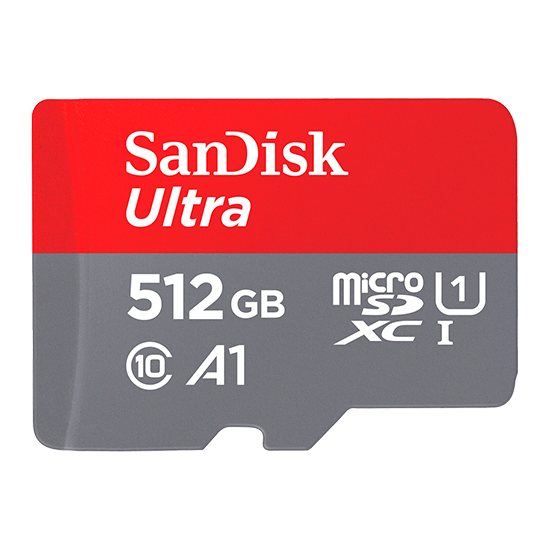 Foto do Produto Cartão de Memória Sandisk Ultra Micro SDXC 512GB Classe 10 A1 120MB/s