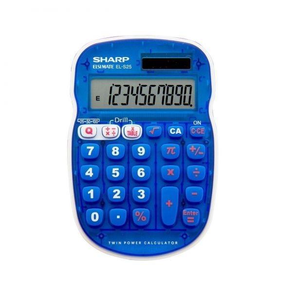 Foto do Produto CALCULADORA SHARP EL-S25BBL 10 DIGITOS - BLUE