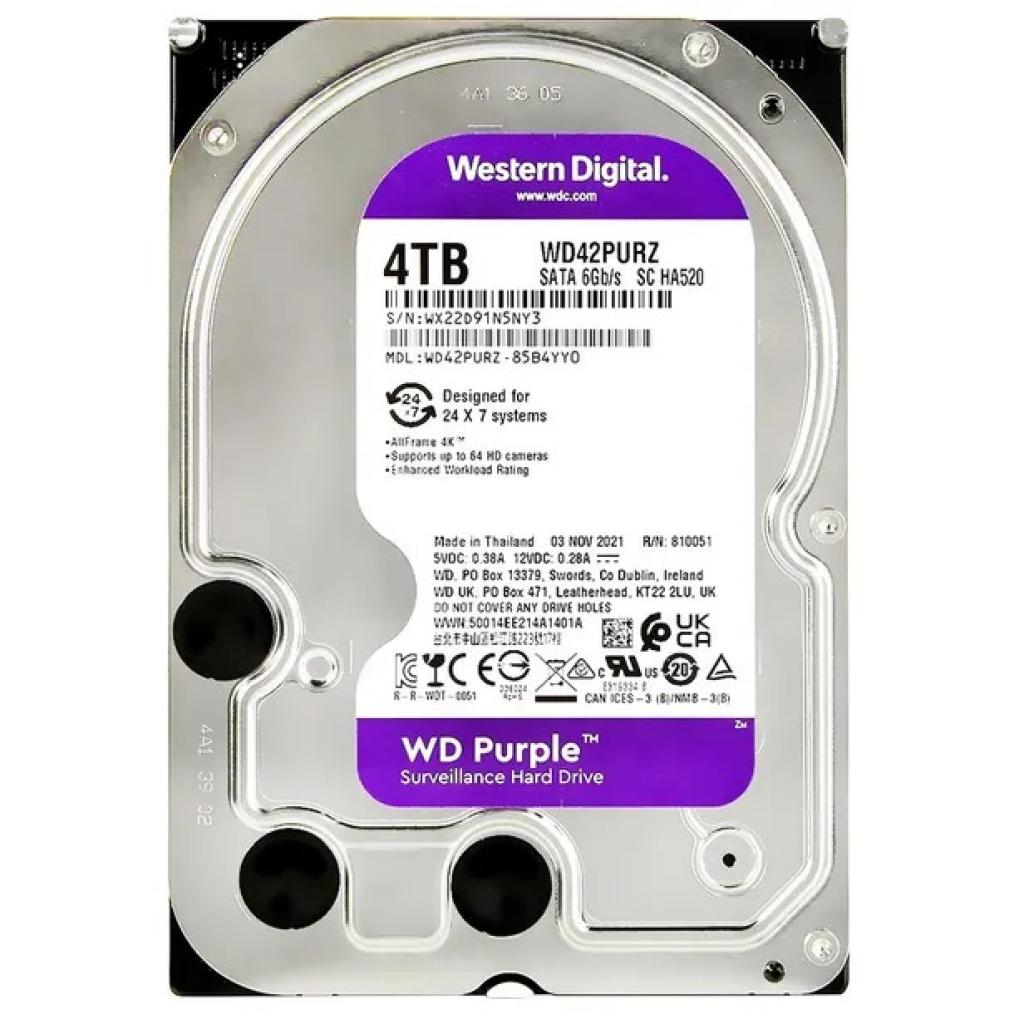 Foto do Produto HD SATA3 4TB WD Purple WD43PURZ