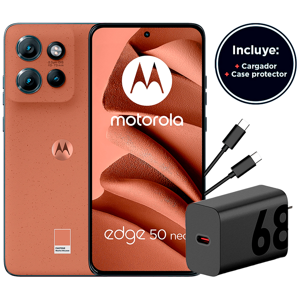 Foto do Produto Smartphone Motorola Edge 50 Neo 5G XT2409-2 MX CM Dual SIM 8+256GB 6.4? - Gen Alt Cosmic (Moca)