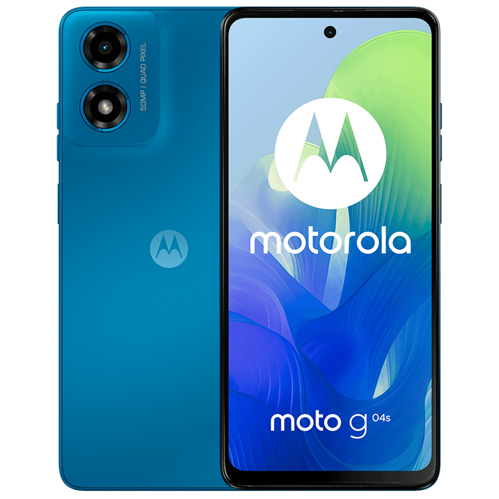 Foto do Produto Celular Motorola G04S XT2421-7 4GB de RAM / 256GB / Tela 6.56" / Dual Sim LTE - Azul Satinado