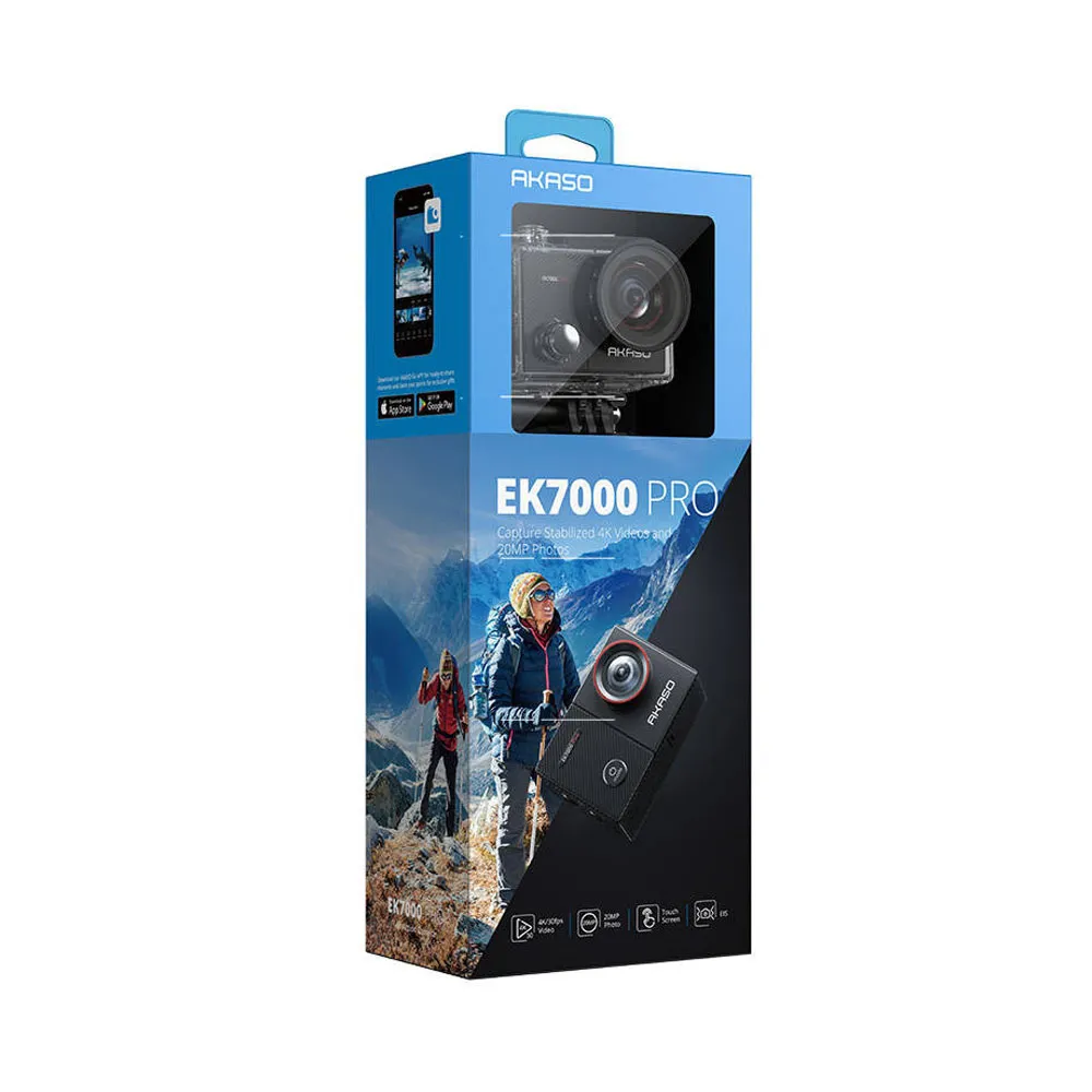 Foto do Produto AKASO CAMARA EK7000 LET LIFE RUN BLACK