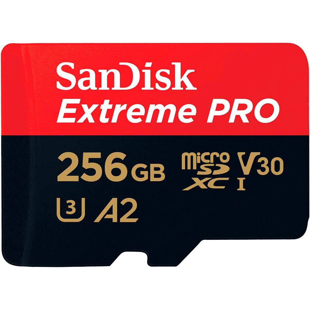 Foto do Produto Cartão de Memória Micro SD SanDisk Extreme Pro SDXC 256GB 200 MB/s - SDSQXCD-256G-GN6MA