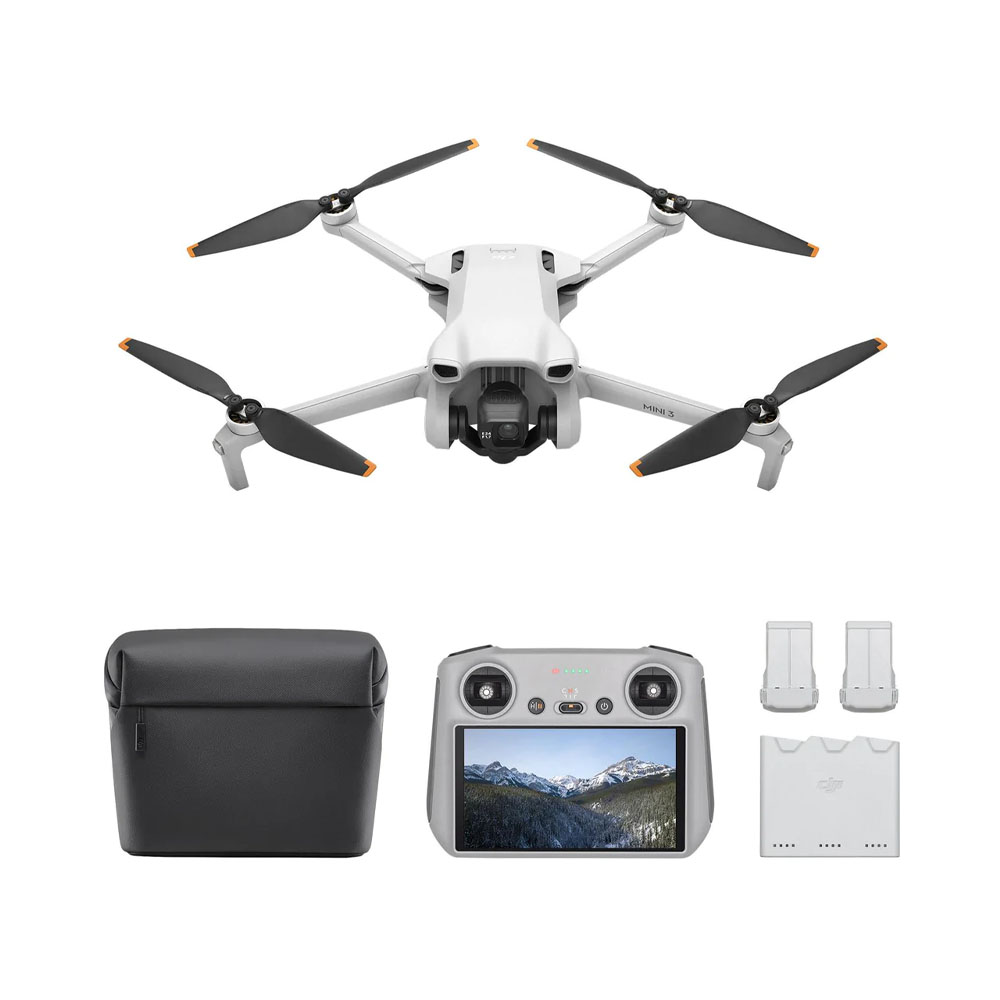 Foto do Produto DRONE DJI MINI 3 KIT FLY MORE + DJI RC