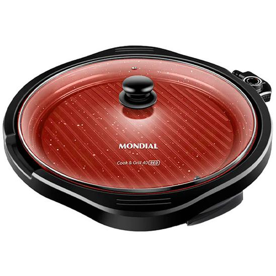 Foto do Produto Grill Mondial Cook & Grill 40 Red G-03-RC 110V