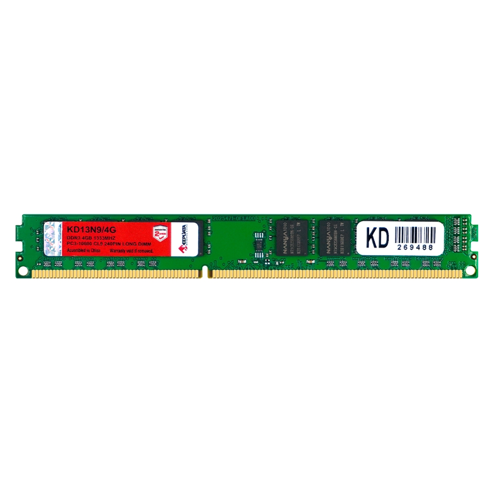 Foto do Produto Memória RAM KeepData KD13N9/4G - 4GB - DDR3 - 1333MHz - Para PC