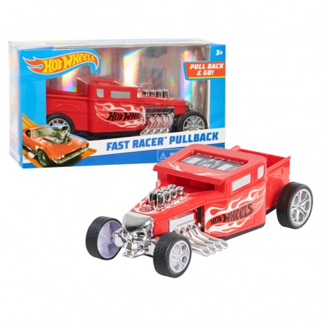 Foto do Produto HOT WHEELS FAST RACER PULLBACK RED BONE SHAKER 1715