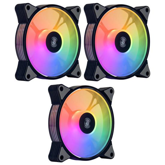 Foto do Produto Cooler Aigo AR12 Kit 3 em 1 ARGB