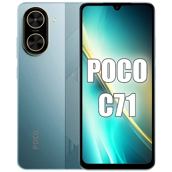 Foto do Produto Celular Xiaomi POCO C71 Dual SIM de 64GB/3GB RAM de 6.88" 32MP/8MP - Azul (Global)