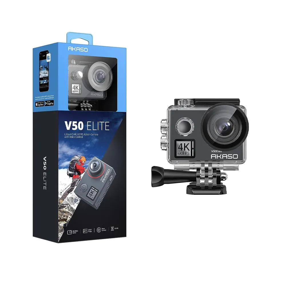 Foto do Produto AKASO CAMARA BRAVE V50 ELITE GO BEYOND GRAY