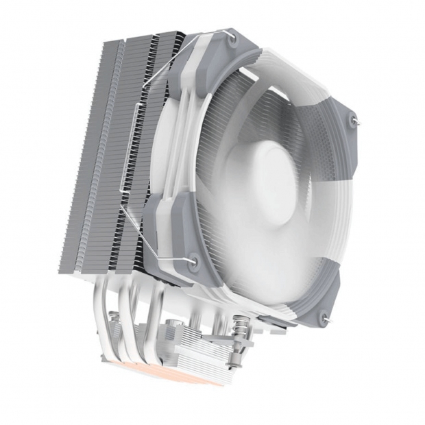 Foto do Produto Air Cooler CPU Aigo Darkflash S21, ARGB, 120MM, Intel 115X/1200/1366/1700, AMD AM2/AM3+/AM4/FM2+/FM1, Branco
