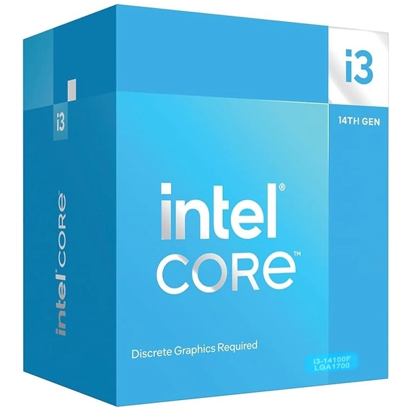 Foto do Produto Processador Intel Core i3 14th Gen i3-14100F Quad Core de 3.5GHz com Cache 12MB