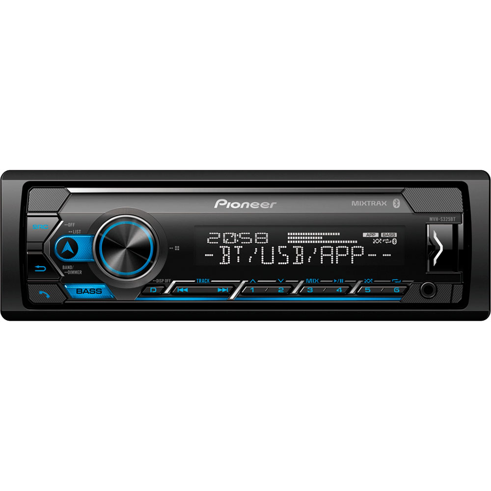 Foto do Produto Toca Rádio MP3 Pioneer MVH-S325BT - 50W - USB/AUX - Bluetooth - AM/FM