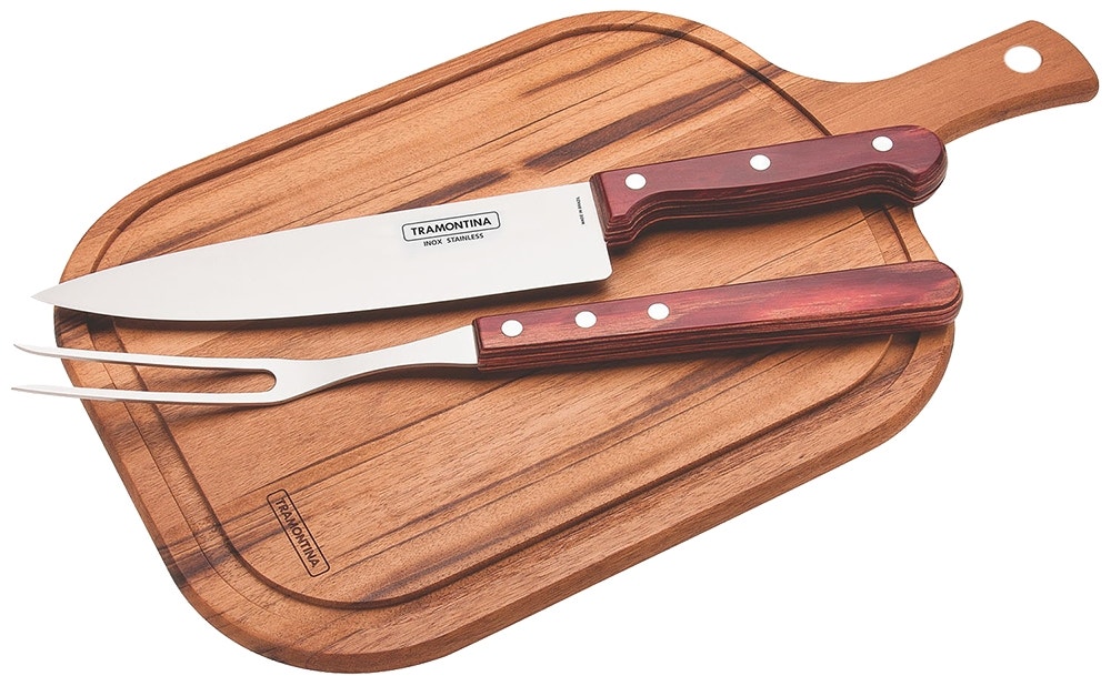 Foto do Produto Kit para Churrasco Tramontina 21198/714 (3 Peças)