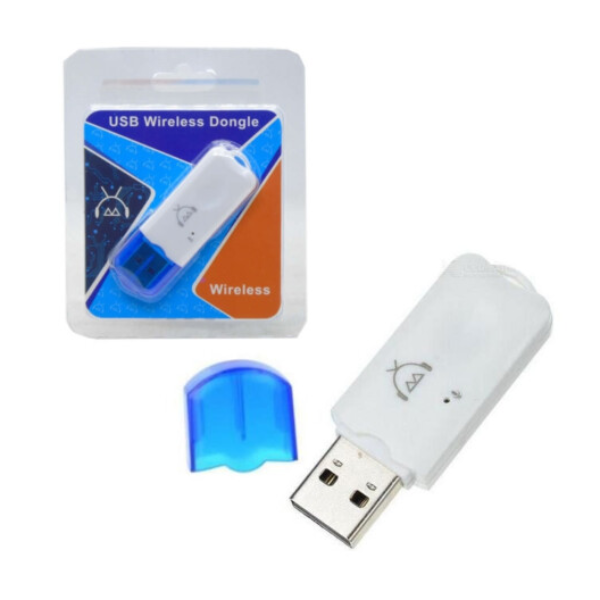 Foto do Produto Adaptador Bluetooth USB Stereo Receiver Dongle - Branco