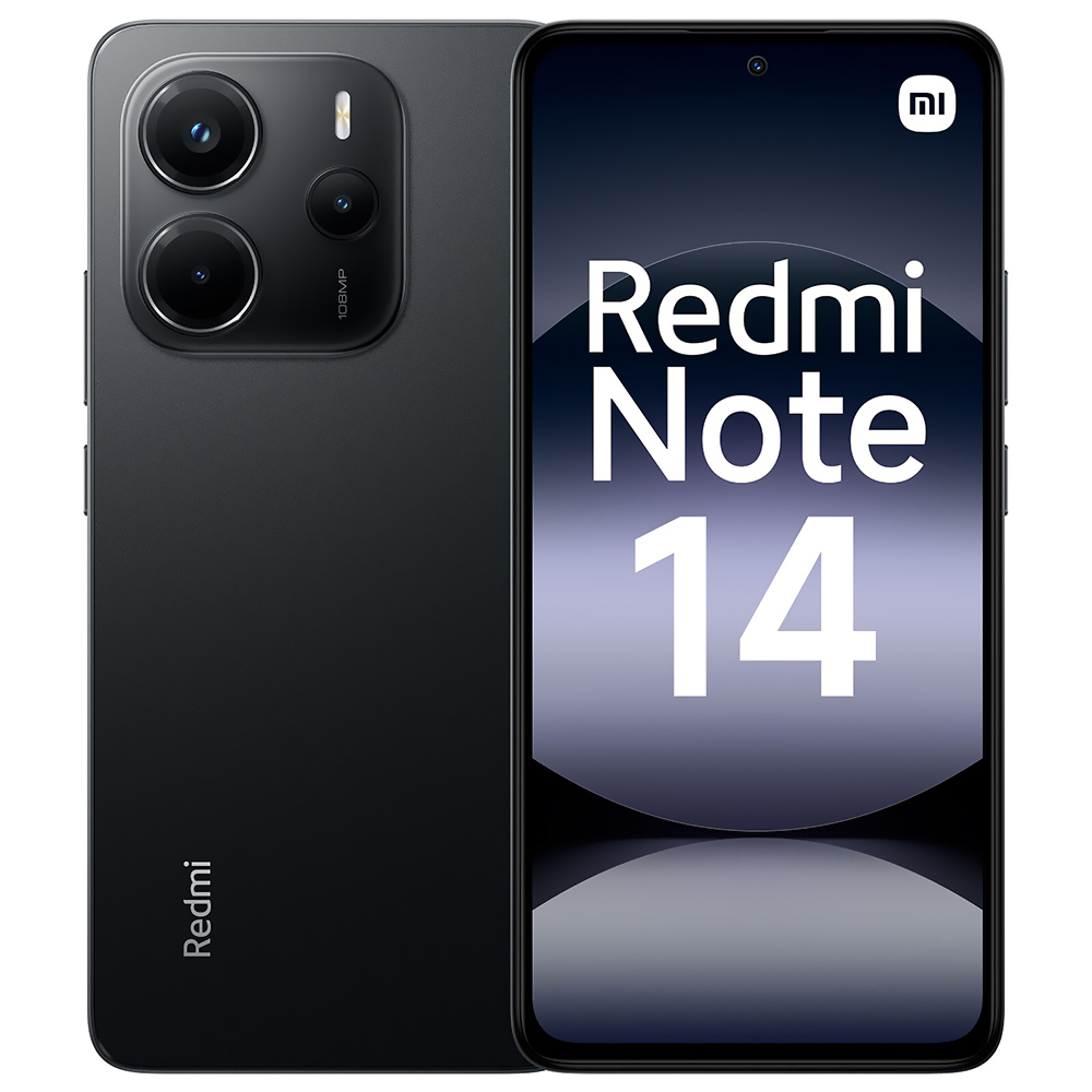 Foto do Produto Smartphone Xiaomi Redmi Note 14 Dual SIM 8GB+256GB 6.67? OS 14 – Midnight Black US 61125