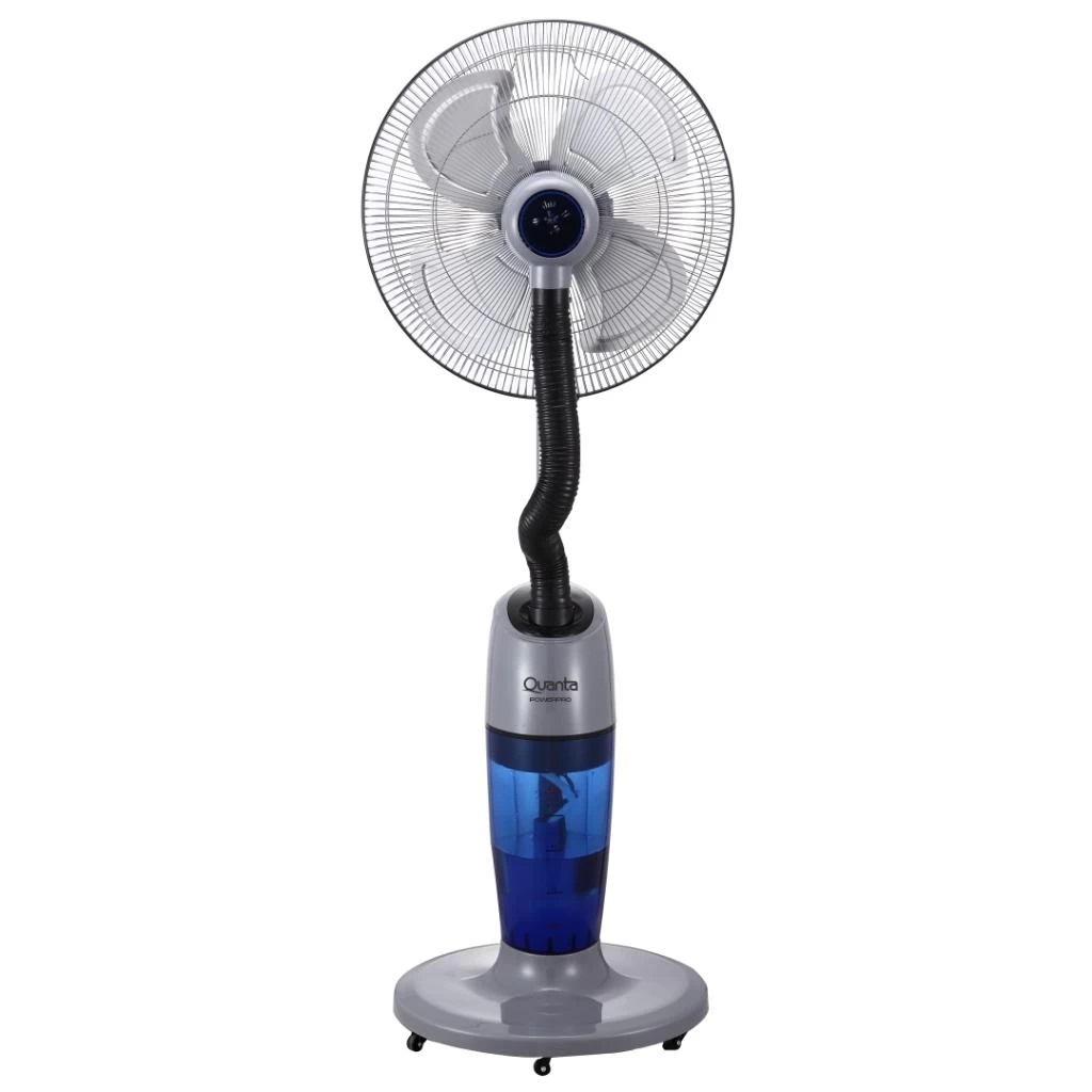 Foto do Produto Ventilador Quanta QTVH240 PowerPro - 240W - Com Umidificador - 220V - Cinza e Azul