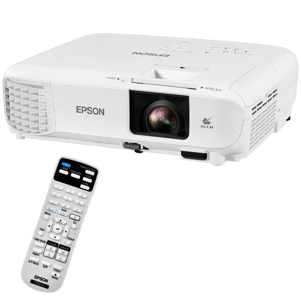 Foto do Produto Projetor Epson PowerLite W49 de 3.800 Lúmens com HDMI e VGA Bivolt - Branco