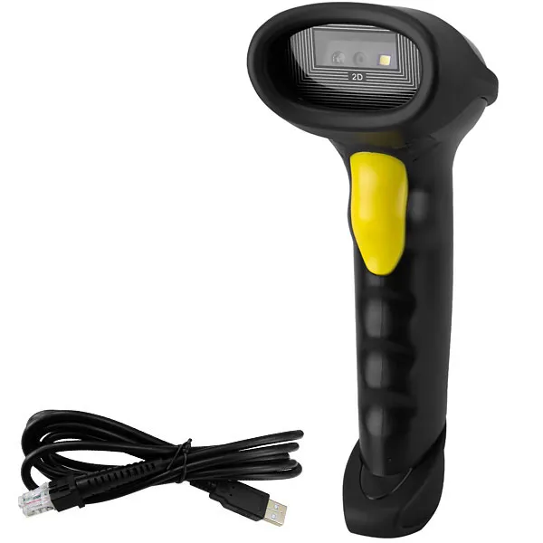 Foto do Produto Leitor de Código de Barras Quanta QTLCQ312 300 Linhas por Segundo - Preto/Amarelo