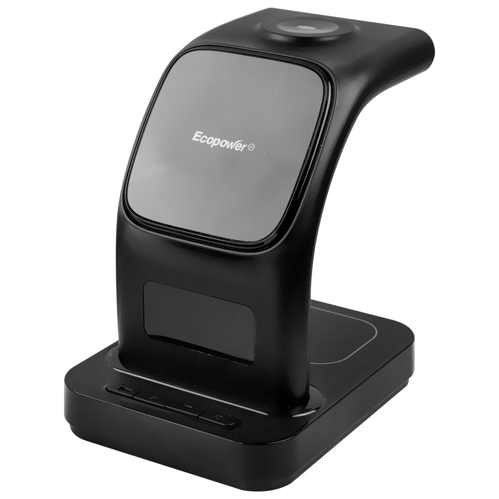 Foto do Produto Estacao de Carregamento Ecopower EP-C836 Magnetico Wireless / 15W - Preto (5 em 1)