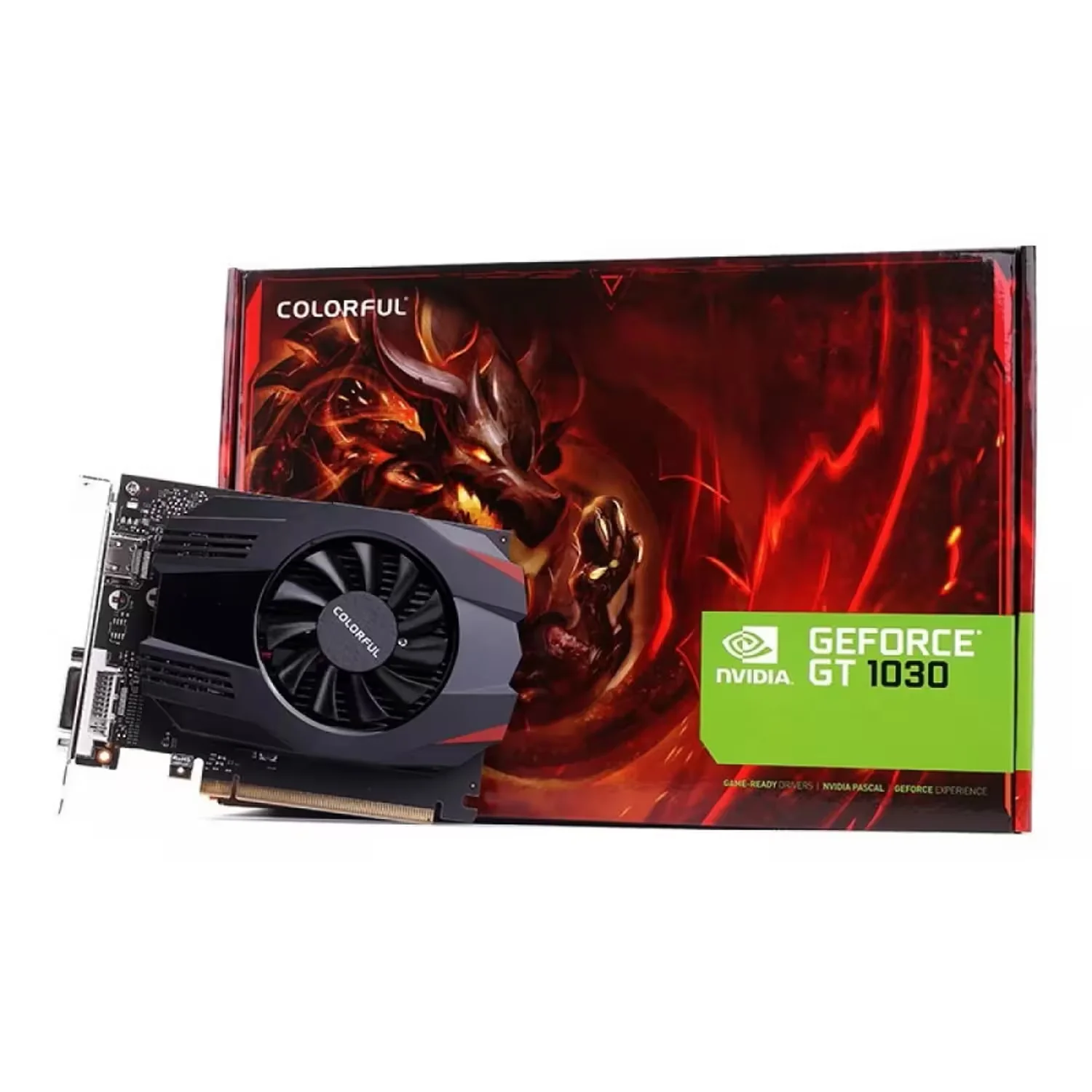 Foto do Produto Placa de Vídeo Colorful Geforce GT-1030 V4-V 2GB DDR4